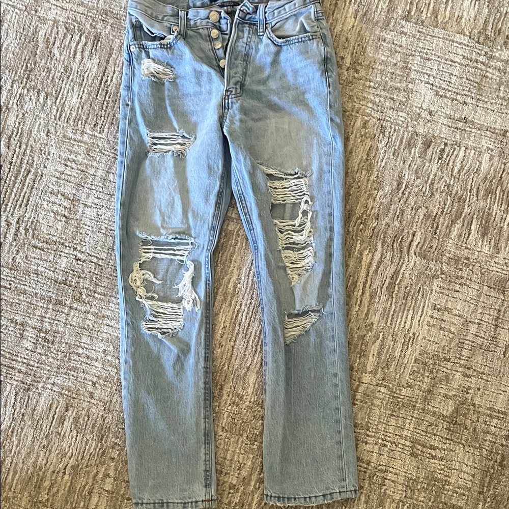 Aeropostale Light Blue Ripped Jeans